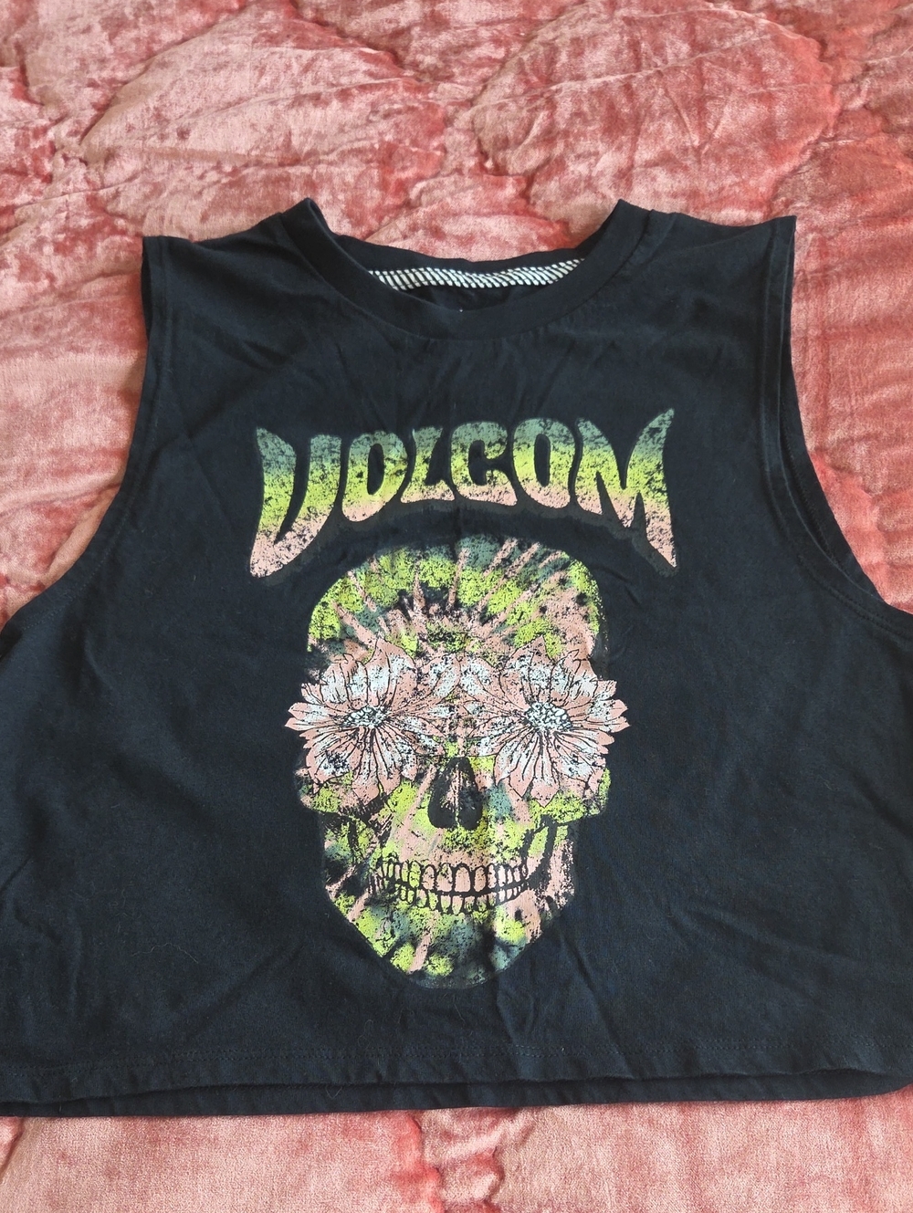 Volcom Black Graphic Skull Tank